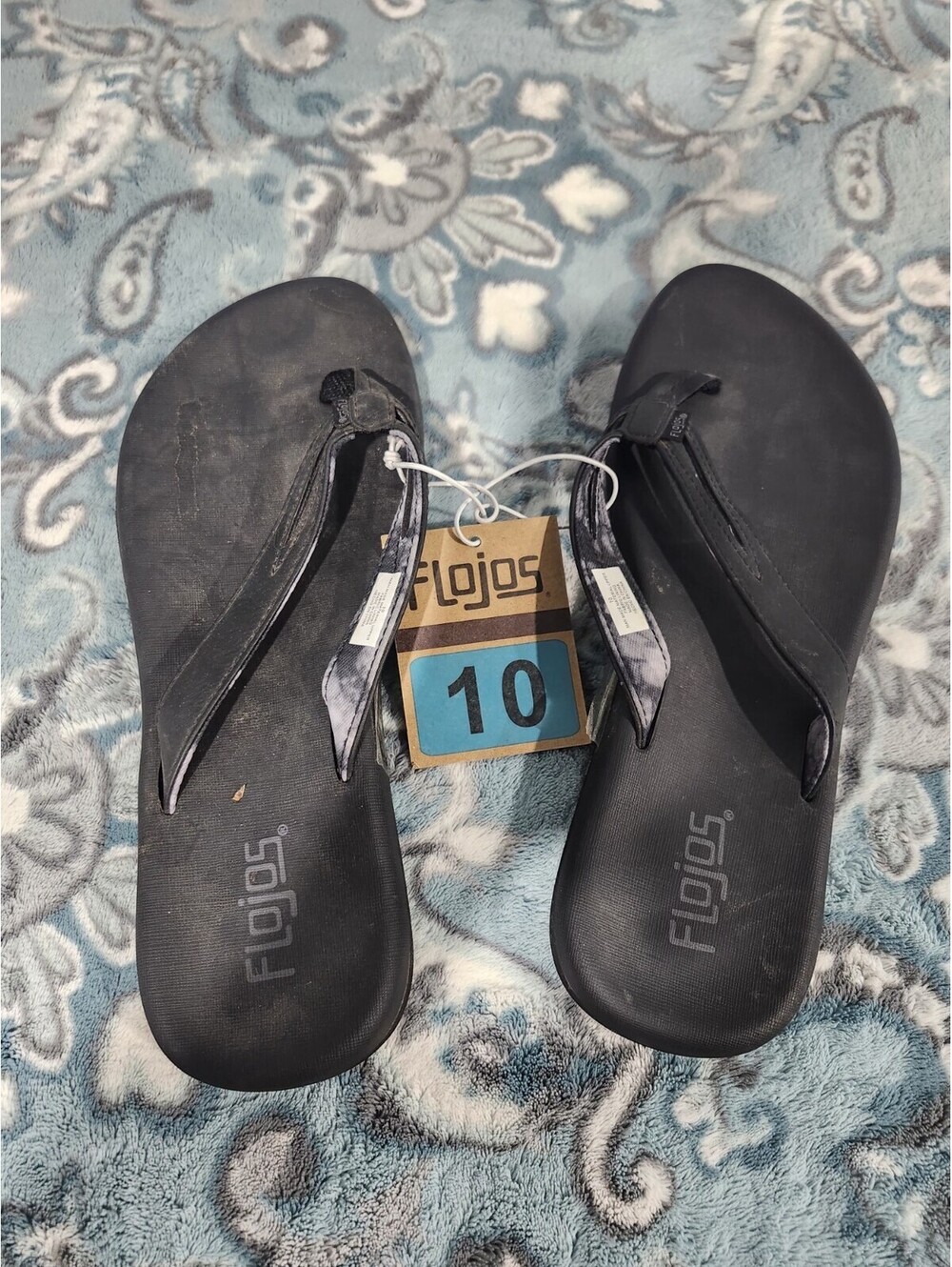 Women’s Flojos Flip Flops Women's Black & Gray Flip Flop
